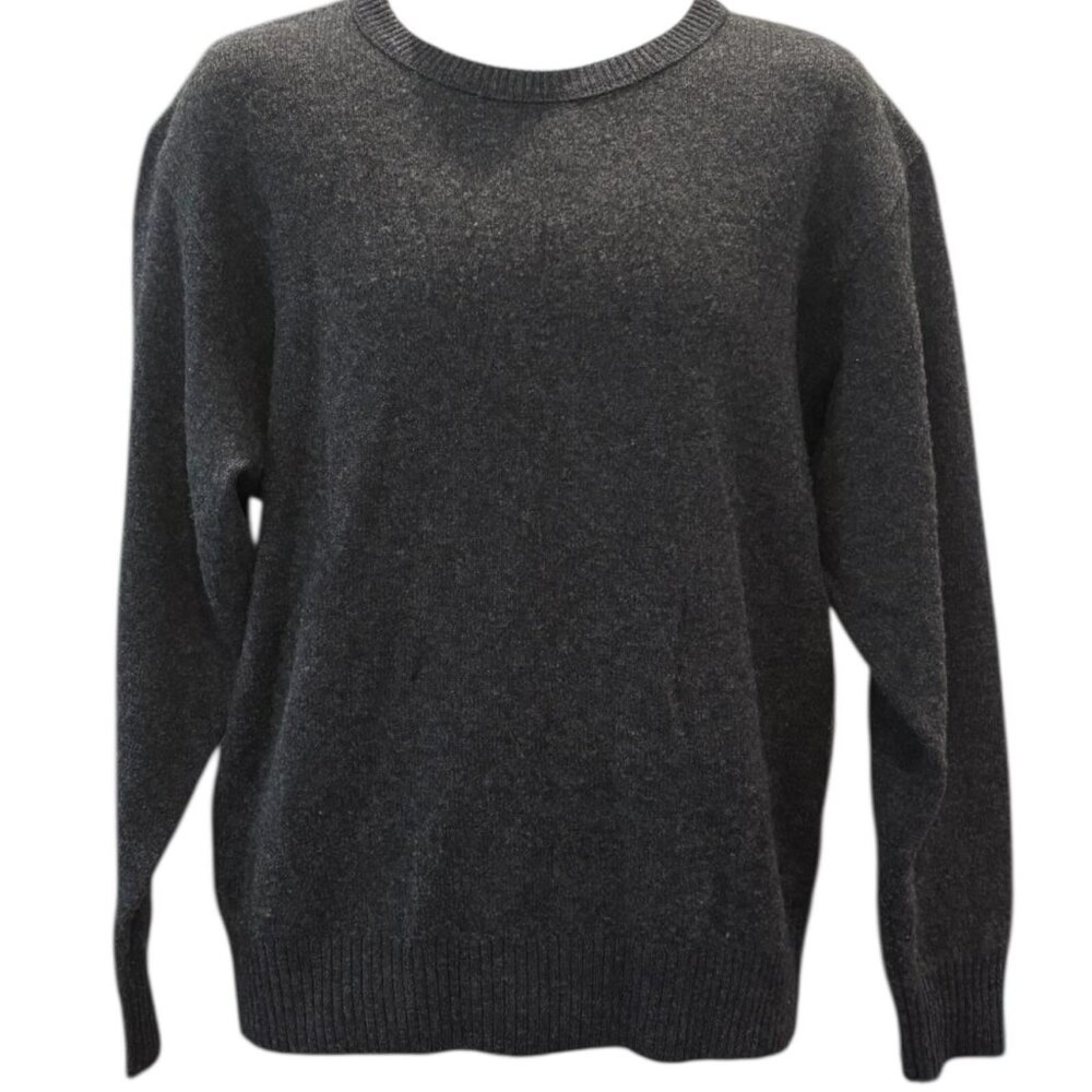 UNIQLO U Wool Crewneck Sweater Gray Minimalist Pullover Men’s‎ Medium